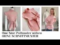 One Size Pullover nähen lernen - Pullunder nähen - ohne Schnittmuster - DIY mit Annas Nähschule