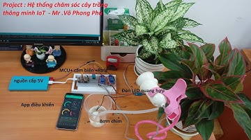 Hệ thống chăm sóc cây trồng thông minh  4.0 (Smart plant care system -IoT 4.0 )