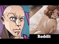My Hero Academia Female Edition | Anime vs Reddit (the rock reaction meme)