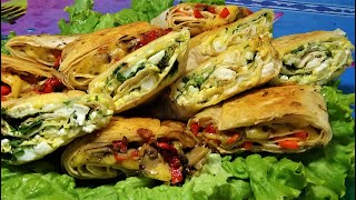 Вкусный рулет из Лаваша -2 Рецепта закуска к любому празднику Вкусный рулет из Лаваша -2 Рецепта закуска к любому празднику