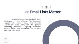 Get the Verified Massage Therapist Email List