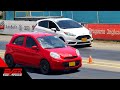 Ford Fiesta ST 🆚 Nissan March 🆚VW Jetta GLI 🔥 Drag Races. 15 seg. Piques Barraquilla 2021