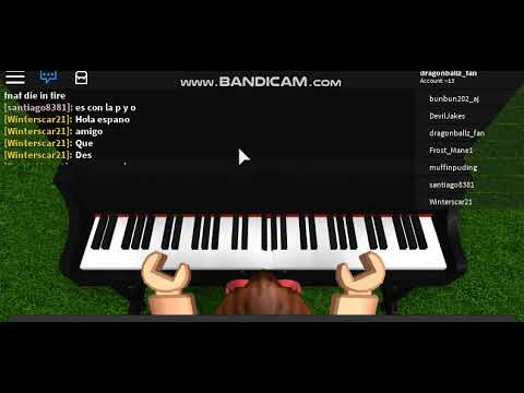 Die In The Fire Fnaf Roblox Piano Youtube