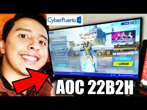 UNBOXING MONITOR AOC 22B2H | Comprado en Cyberpuerta