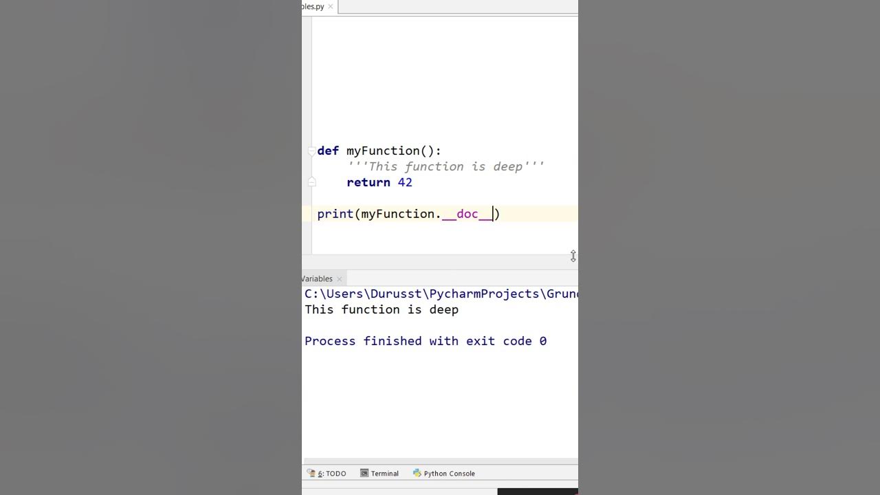 Docstrings in Python #Shorts - YouTube