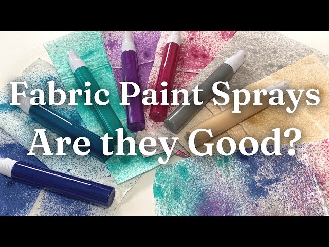 Tulip Fabric Paint Metallic Spray Unboxing & Review