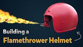 Building a Flamethrower Helmet | Kids Invent Stuff