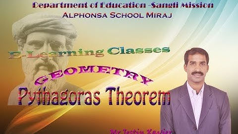Joshy Michael-Pythagoras Theorem- Alphonsa School