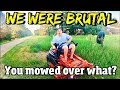 Wet Tall Grass-Even Standing water-Brutal Review of Gravely's Best Residential Lawn Mower