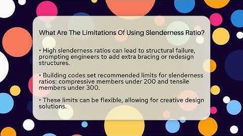 What Are The Limitations Of Using Slenderness Ratio? - Civil Engineering Explained