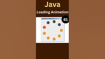 Create Animated Orange Dots Loading in Java Swing #java #loading #animation