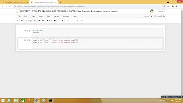 Python Program Print the Quotient and remainder number