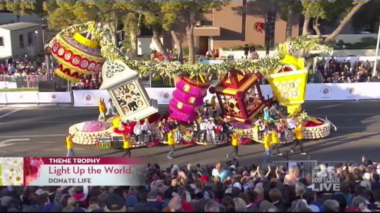 donate life rose parade float 2022