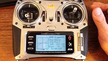 Spektrum Radio Dual Rates and Expo Switch Position