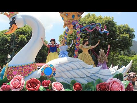 ºoº プリンセス シンデレラ ベル 白雪姫 オーロラ フライト オブ ファンタジー パレード In 香港ディズニーランド Flights Of Fantasy Parade In Hkdl Youtube