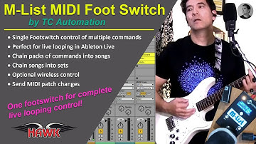 M-List MIDI Foot Switch Controller for Real Time Live Looping in Ableton Live