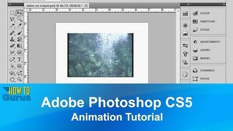 Adobe Photoshop Animation Tutorial : How to Animate using the Timeline