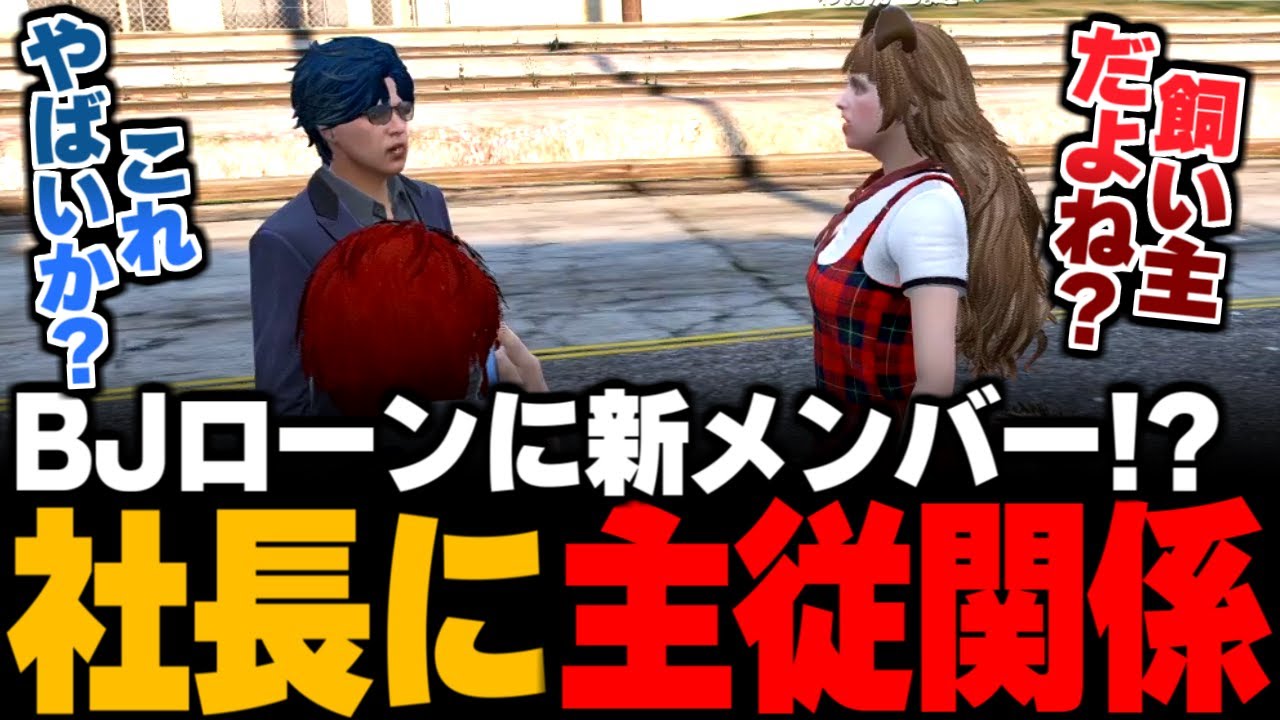 【ストグラ】BJローンに新メンバーが加入!? 飼い主を探しにロスサントスにやってきた女の子！四五六社長に主従関係。BJローンの今後【ストグラ/三否亭四五六確/トナカイ/わおんちょき/三島みつー】