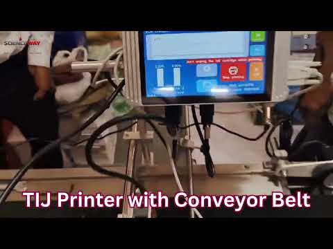 TIJ Printer with Conveyor Bel