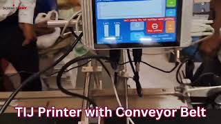 TIJ Printer with Conveyor Bel