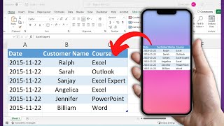 Import Data from your cell to Excel!