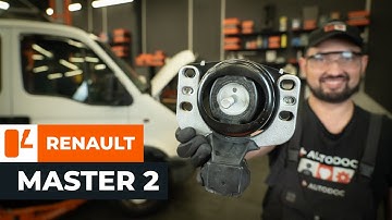 Hoe de rechter motorsteun te vervangen op een RENAULT MASTER 2 Van [AUTODOC-HANDLEIDING]