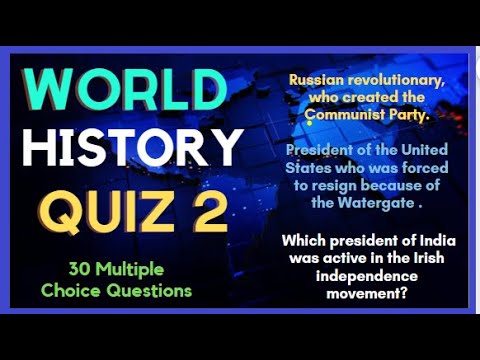 WORLD HISTORY QUIZ 2 - YouTube
