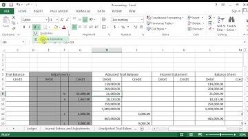 Using Microsoft Excel | Single and Double Underlines by Clarice Jane