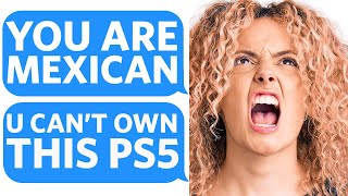 R@cist Karen STEALS MY PS5 cuz I AM MEXICAN and then Calls me SLURS - Reddit Podcast