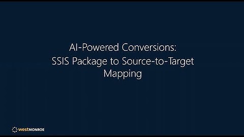 Developing an AI-powered conversation solution with Databricks: SSIS to STTM