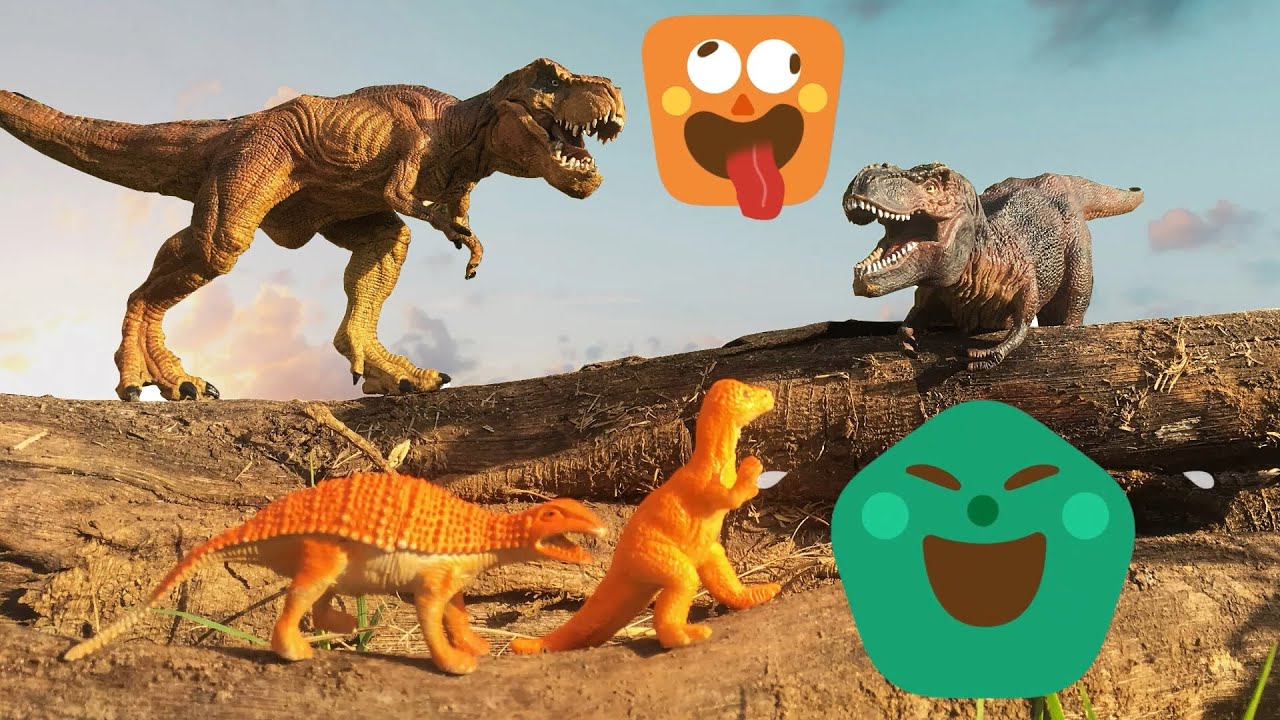 Dinosaurus Lucu  di Kejar Kejar T  Rex  YouTube