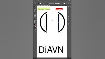 DiAVN Logo Design Tutorial in Illustrator | Unique Name Logo Design #LogoDesign #adobeillustrator