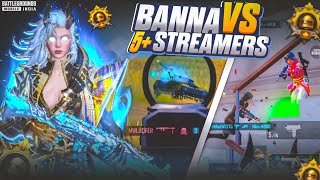 Fastest 1v4 Player [ BANNA ] 🔥 Instance Solo Vs Squad Conqueror Lobby Gameplay &amp; Clutches | BGMI