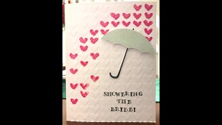 Handmade Showering the Bride Card Idea