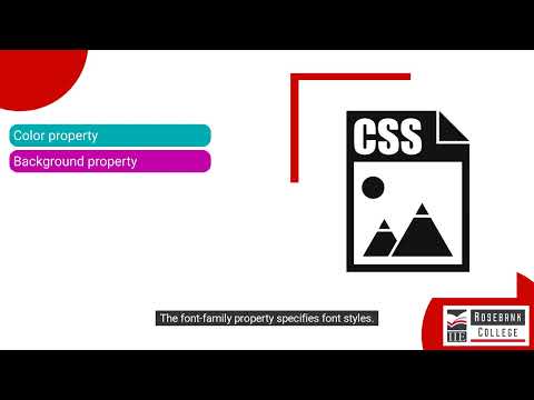 CSS properties define specific styles for webpage elements (LU1/LO12)