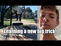 Skating the box and trying to learn nollie cab heels!