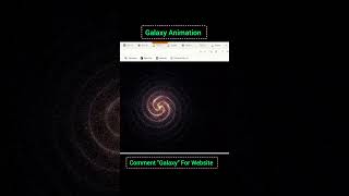 Beautiful galaxy animation created using HTML, CSS & JavaScript. #coding #html #javascript #css