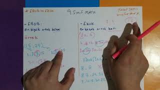 9.Sınıf Matematik 3.Ünite -2- رياضيات صف تاسع منهاج تركي