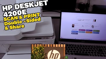 HP DESKJET 4200E How to SCAN To Computer, Print Double Sided Manually and Share!!