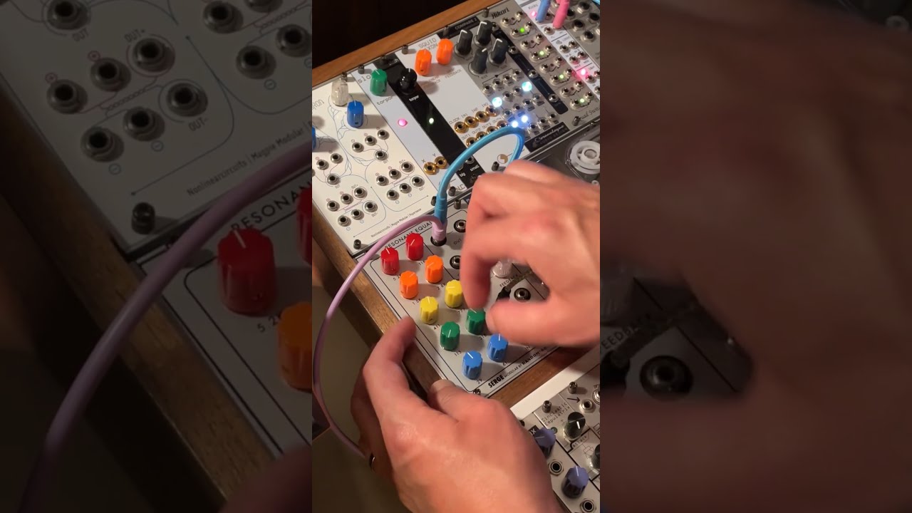 Random Source Serge Resonant EQ vs. Sawtooth Sequence