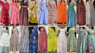 Beautiful Gown Design Ideas For Girls 2023 | Cotton Gown Dress Design screenshot 5