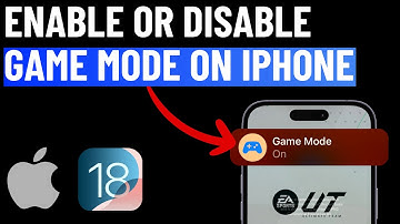 How to Turn On or Off Game Mode in iPhone (iOS 18)