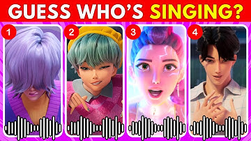 Guess KPop Demon Hunters Movie Character 2025 by Song & Voice 🎙️🎵🔥 Jinu, Rumi, Soda Pop
