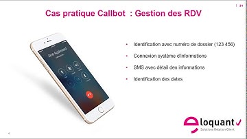 Démonstration Callbot / Voicebot de gestion de rendez vous
