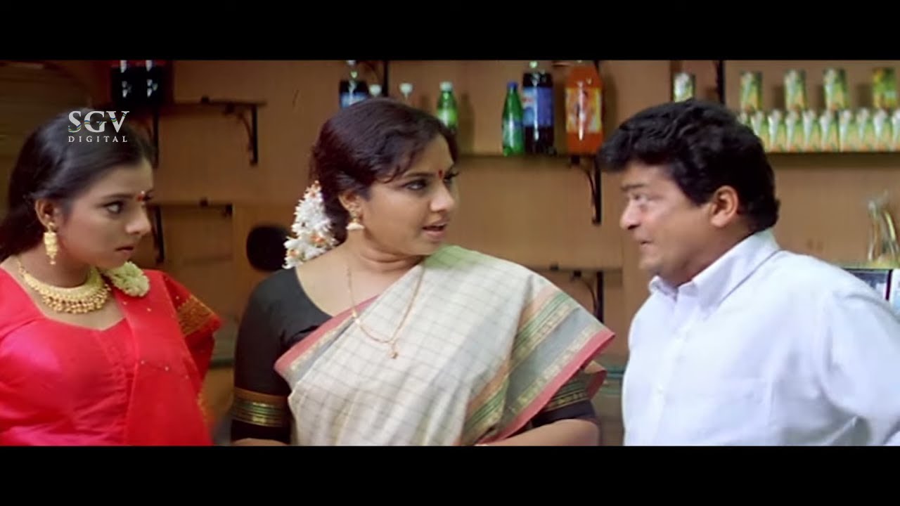 Mandya Ramesh and Thara Comedy Scene | Sogasugara Kannada Movie ...