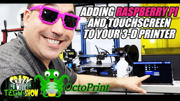 Adding Raspberry Pi and touchscreen to your 3-D printer