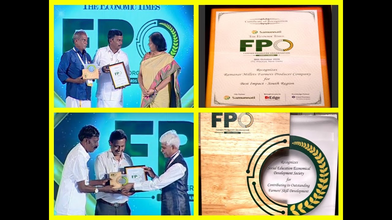 Success Stories Speech,Mr. S.Pandiyaraj | Samunnati & The Economic Times FPO Summit & Awards 2019