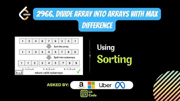 HOW TO Divide Array Into Arrays With Max Difference - Leetcode 2966