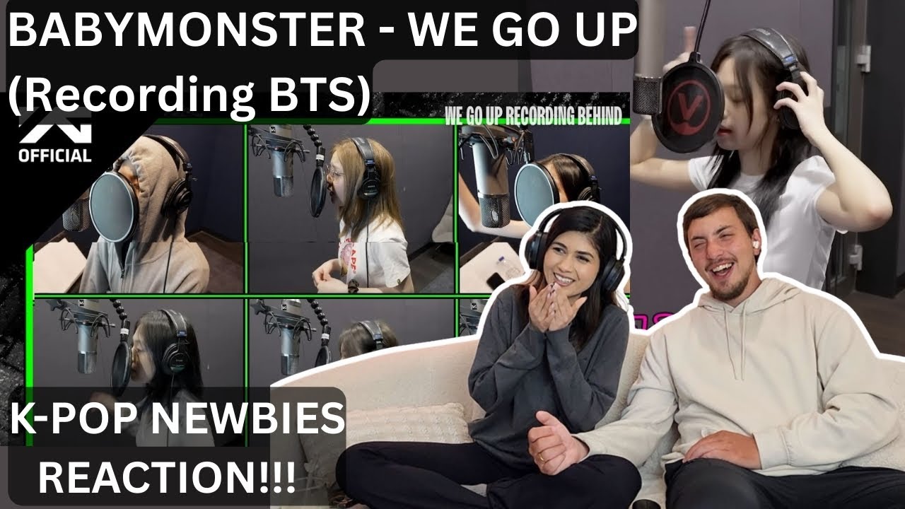 K-POP NEWBIES REACT!!! | BABYMONSTER - WE GO UP (Recording Behind The Scenes) | FIRST-TIME REACTION!