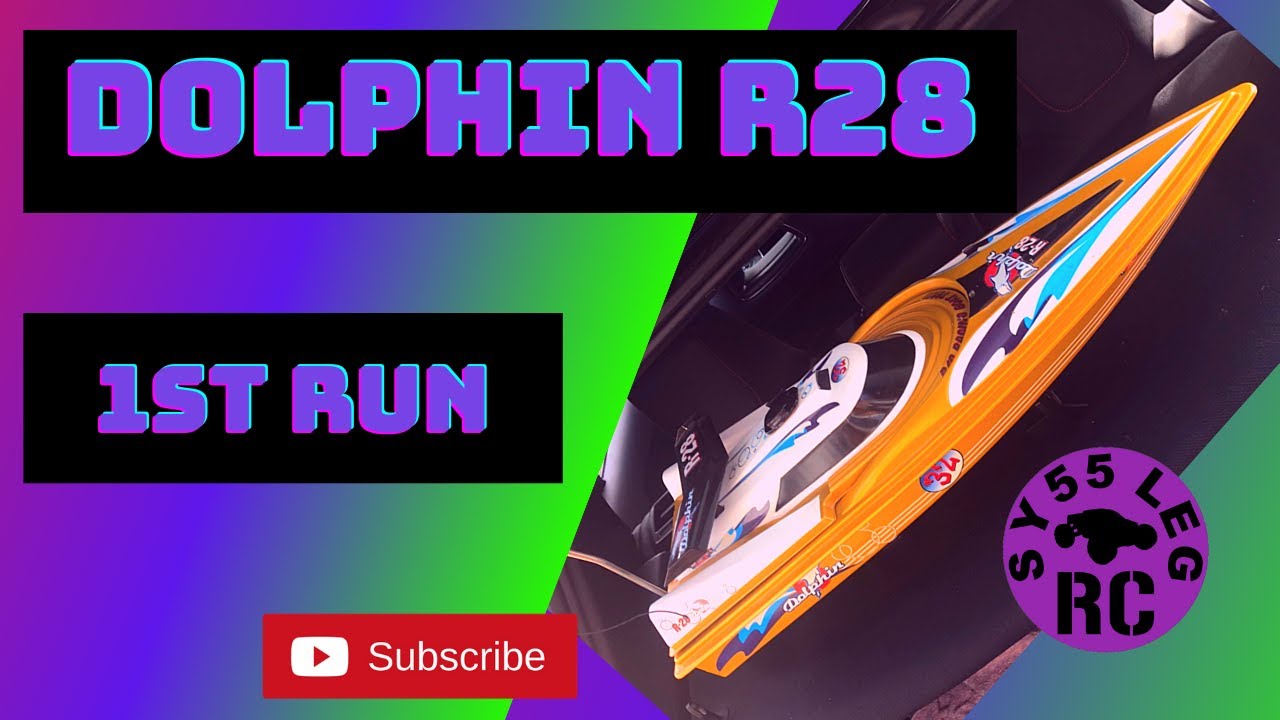 DOLPHIN R28 RC SPEED BOAT (1ST RUN) - YouTube